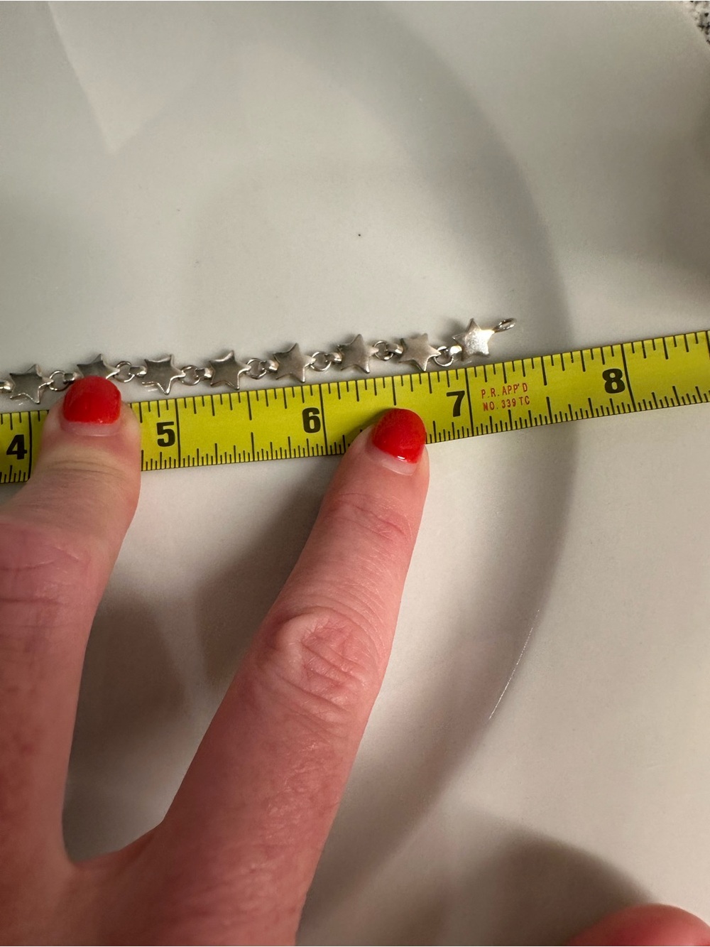 Vintage Tiffany & Co Puff Star Link Bracelet 925 Sterling Silver 12.7 Grams 7.5” - Picture 7 of 8